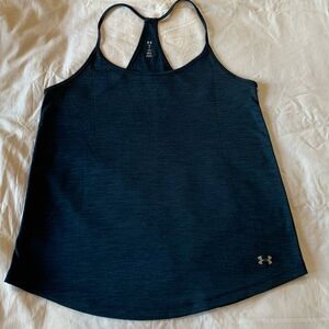 Under Armour Heat Gear blue  top. Size M. VGUC. No flaws.
